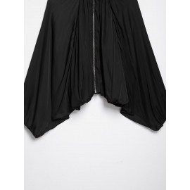 Women Clothing Autumn Loose All Matching Batwing Sleeve Black Short Jacket Coat