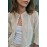 Women Clothing Autumn Gentle Fresh Beige Hollow Out Cutout Crocheted Short Sweater Women