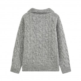 Sweater Thickened Thermal Base Knitwear Autumn Winter Collared Brand Top