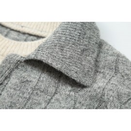 Sweater Thickened Thermal Base Knitwear Autumn Winter Collared Brand Top