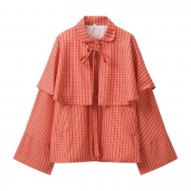 Women Clothes Spring Casual Loose Lace up Shawl Set for Women