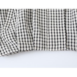 Women Clothing Early Autumn Casual Stand Collar Long Sleeve Plaid Bomber Jacket Zipper Coat