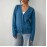 Women Clothing Solid Color Sweater Button Knitted Cardigan Fall Sweater Coat