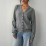 Women Clothing Solid Color Sweater Button Knitted Cardigan Fall Sweater Coat