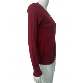 Women Clothing Solid Color Sweater Button Knitted Cardigan Fall Sweater Coat