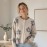 Floral Knitted Cardigan Frayed Neckline Single Breasted Three Dimensional Floral Coat Fresh