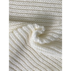Round Neck Long Pattern Twisted Dress Sweater Twist Knitted Sweater Autumn Winter Loose Sweater