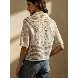 Women Knitted Summer Cropped Cardigan